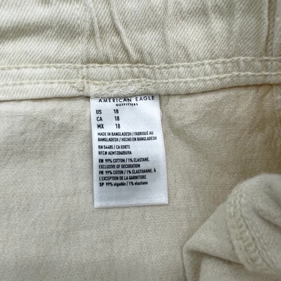 American Eagle Womens Tomgirl Shorts Size 18 Stretch Casual Coastal‎ Soft Beach - Picture 12 of 16